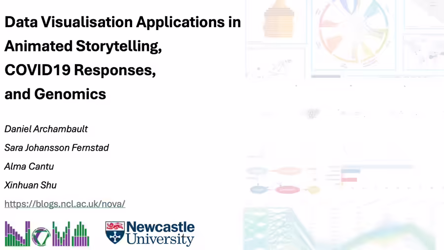 Data visualisation applications in storytelling